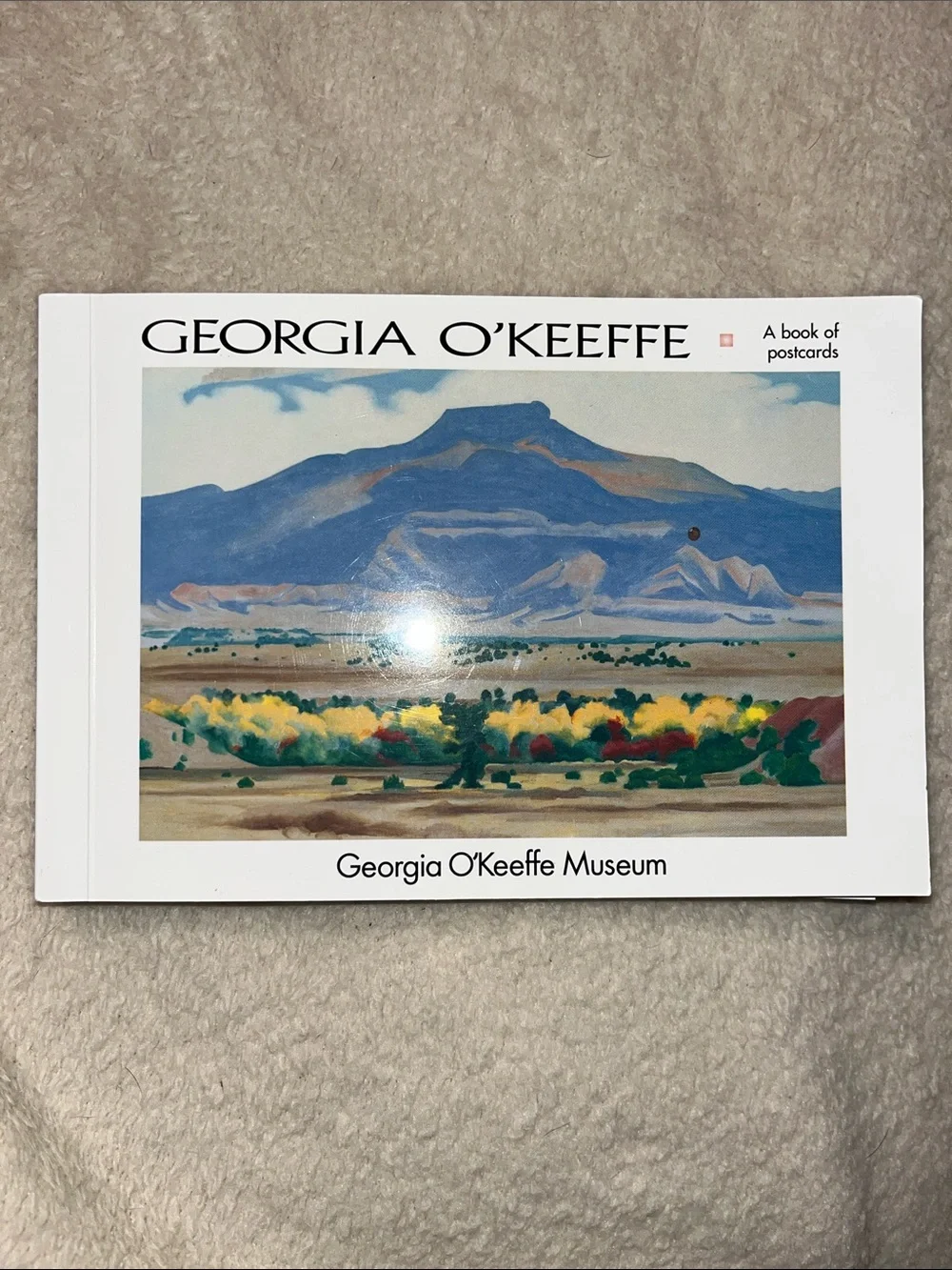 Georgia O'Keeffe Blue Landscape Art Postcard Book